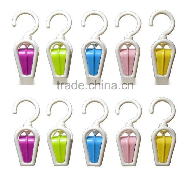 hanging super hold clips set of 10, Swivel Laundry Hooks&clever clips, clips 10pcs