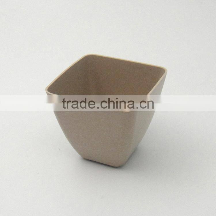 2016 hot sale eco bamboo fiber mini flower pot