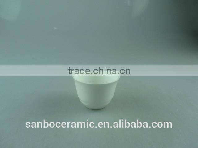 Stock cheap White Ceramic mini ice cream cup with Gife Box