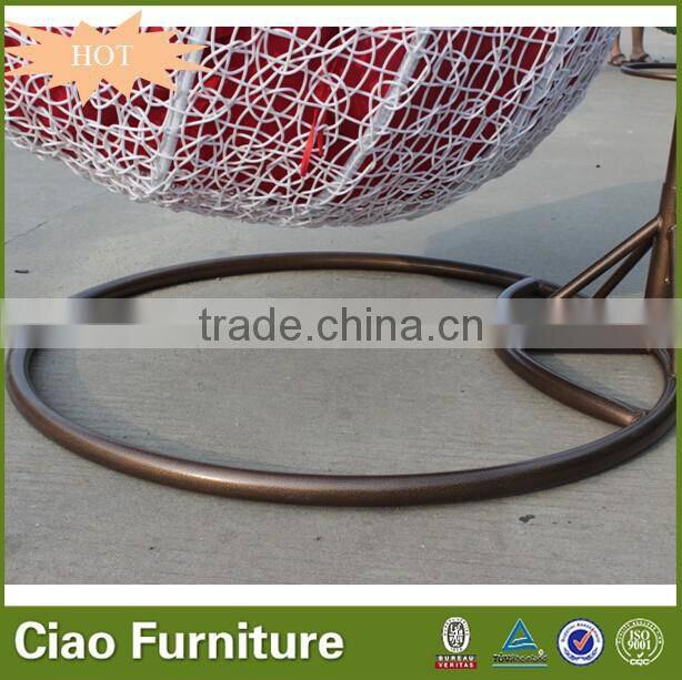 Wicker furniture outdoor hanging chair cushion garden double swing for kids