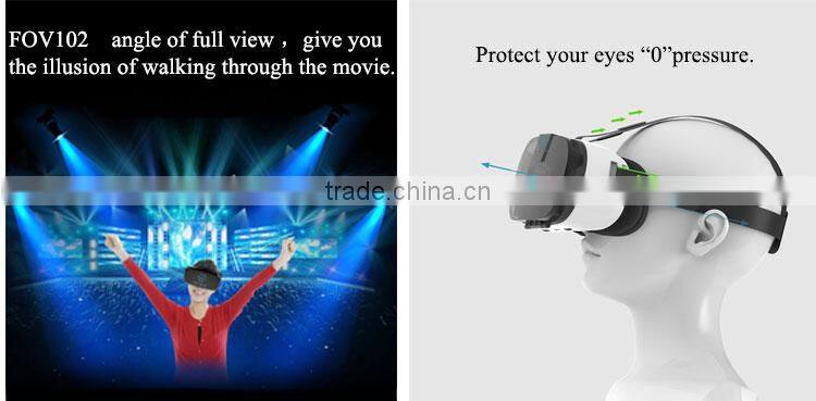 Hot selling android4.0-6.5 inch all in one virtual reality 3d glasses