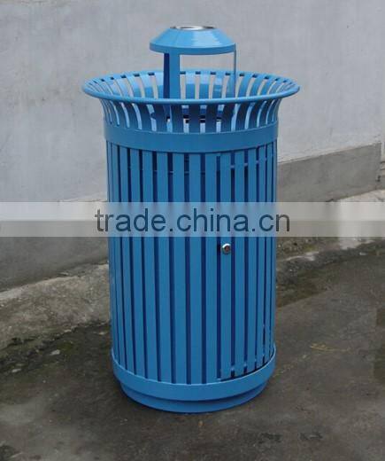 Arlau outdoor steel ashtray stand trash bin