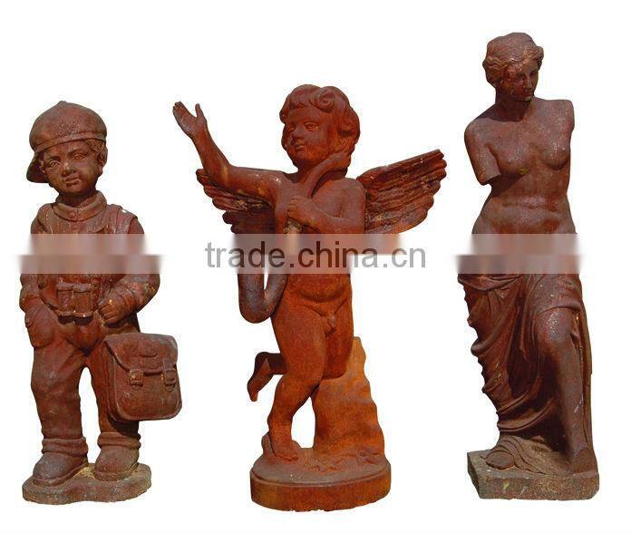antique large cast iron garden statues
