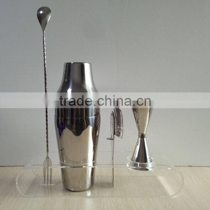 Cheap price popular acrylic bar service bottle tray