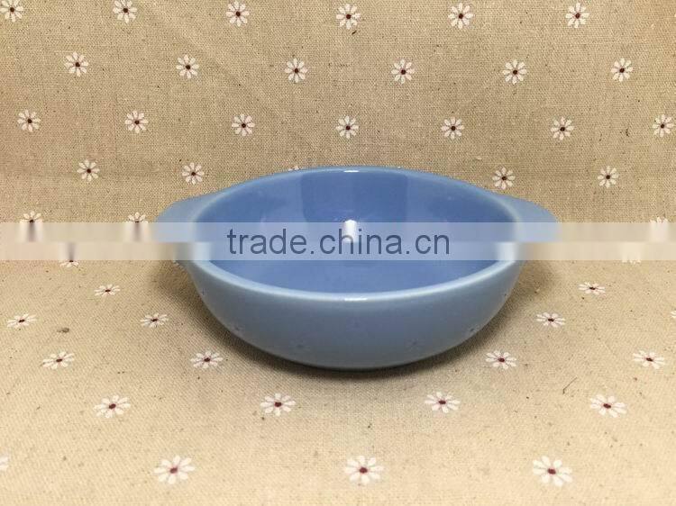 Rural style ceramic plates,stocked porcelain bakeware plate