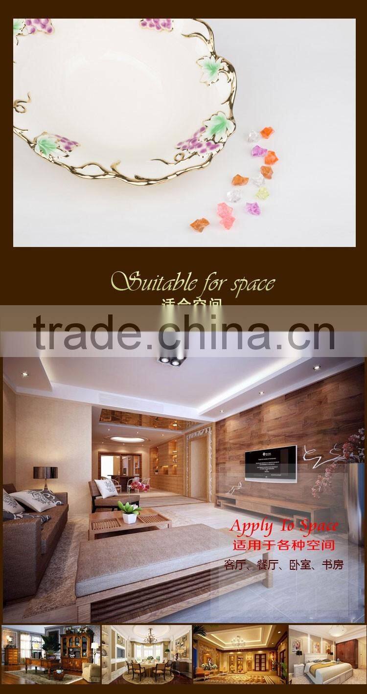 Stock Fashion Golden Ceramic Plate/ceramic diet plate on sale