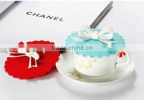 Heart shape silicone cup cover