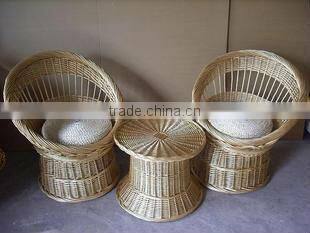 willow wicker sofa set for living room decoration