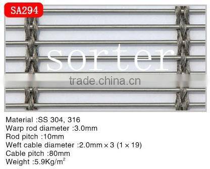 high quality wall drapery mesh for building material