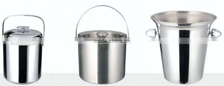 Starred Hotel guest room stainless steel ice bucket