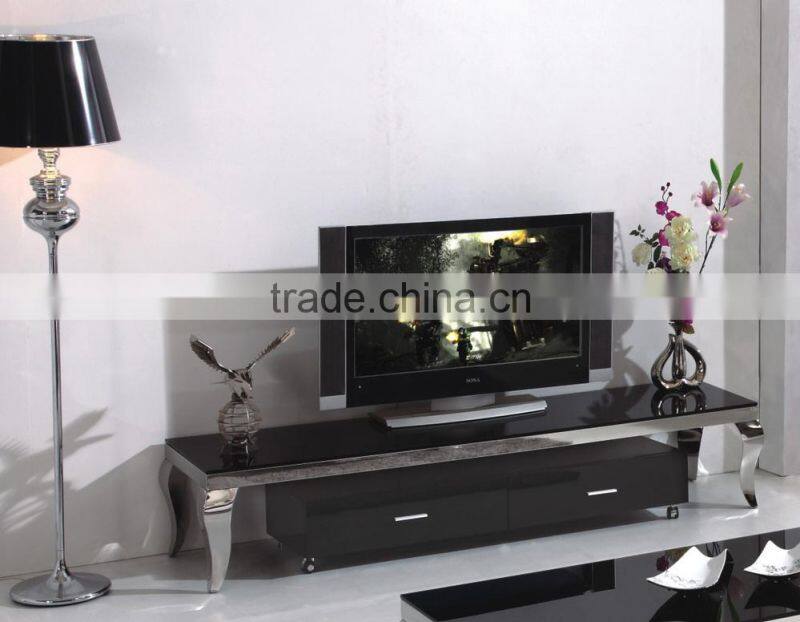 CT8017 new design metal new model modern tv stand showcase