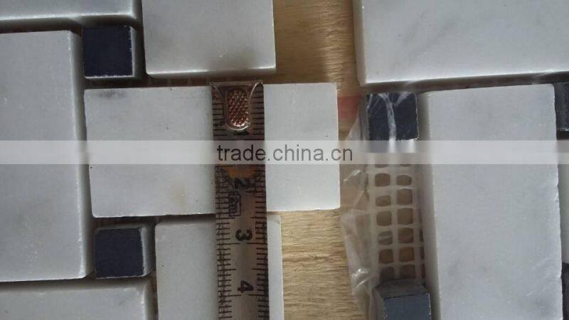 Basketweave Mosaic Tiles Bianco Carrara Mosaic Tile Carrara Marble Mosaic