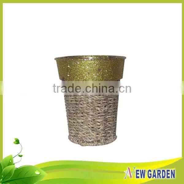 China Ecological hand-woven durable best service rope flower basket