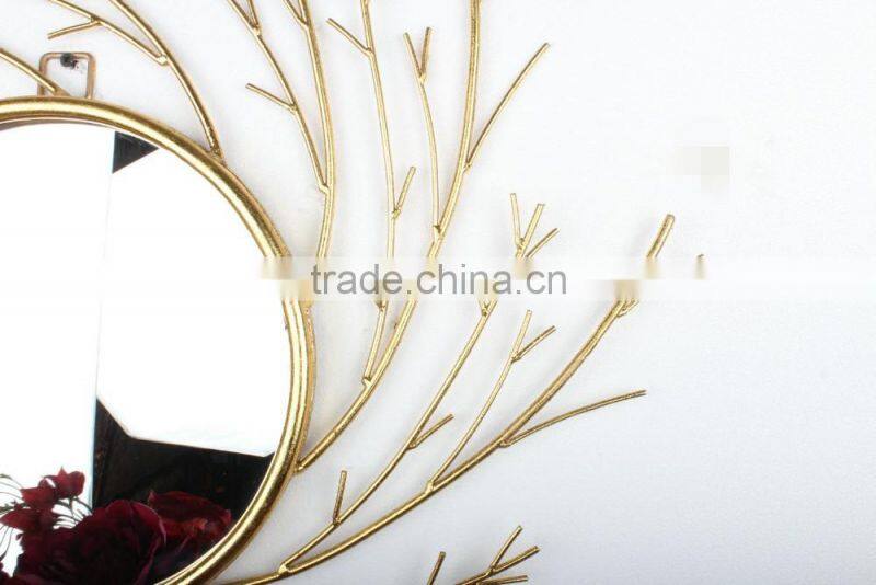 Interior Metal Frame Decorative Silver Mirrors
