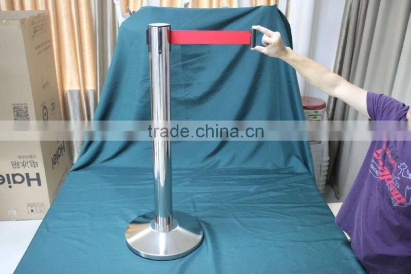Crowd control stanchions and retractable belt posts and belt barrier