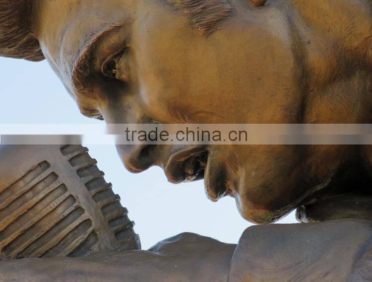 large outdoor male singer bronze sculpture life size elvis statue