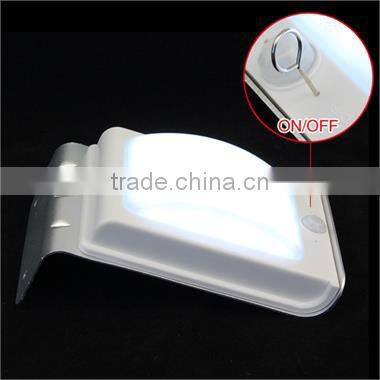 2016 Amazon Type Led Solar Garden Sensor Steel Light Rainproof Wireless Security Motion Sensor Activitived Led Light