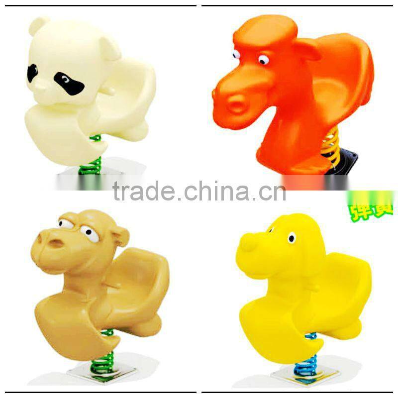 AMAZING!!ATTRACTIVE!!HIGH QUALITY PLASTIC SPRING KIDS OUTDOOR ROCKING HORSE(HC-16705)