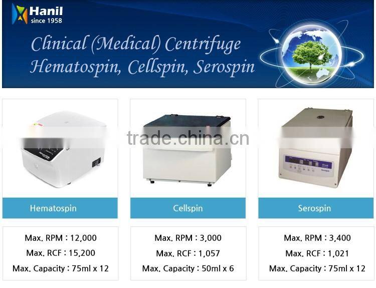 Refrigerated laboratory Large Capacity (1,000ml X 6) Multipurpose Centrifuge Separator Machine Continent 512R PLUS