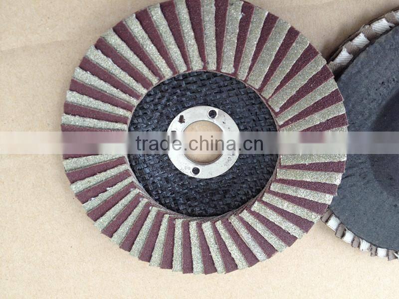 Diamond flap wheel/abrasive disc/abrasive flap wheel with shaft