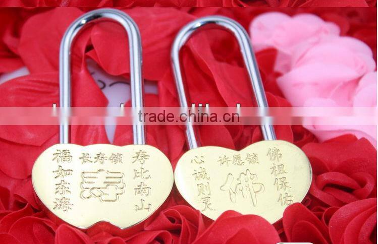 Heart shape zinc alloy padlock
