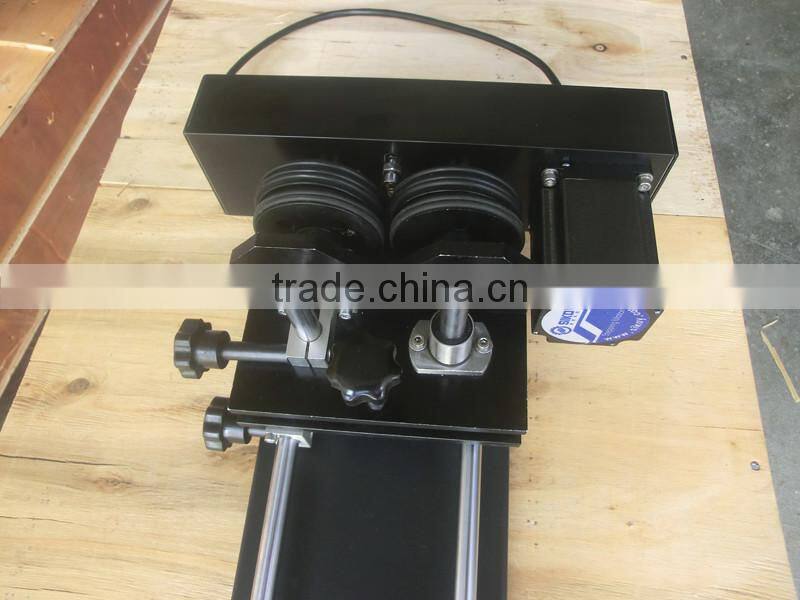 4 wheel roller type rim-drive laser rotary fixture attachment rotation axis for cylinrical object in CO2 laser engraver