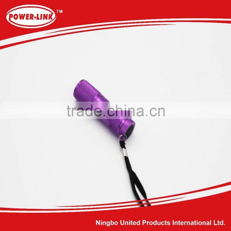 9 Led Flashlight With 3*AAA Normal Batteries