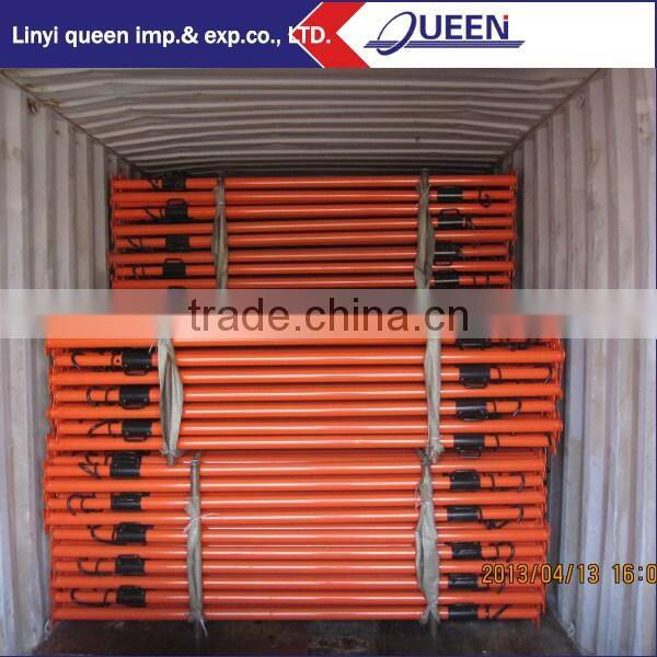 scaffold tube load capacity structural props trech struts sizes