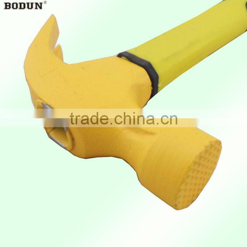 H1066 New high quality TPR plastic handle claw hammer