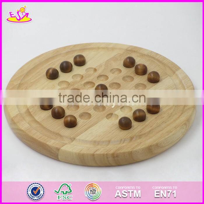 2017 New design children educational wooden chess checkers set W11A051