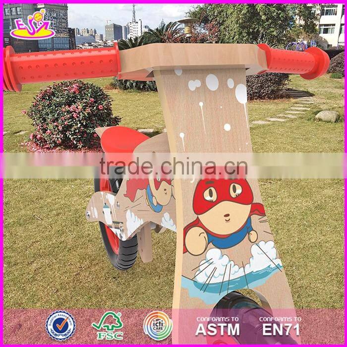 2017 Best design original work balance wooden children bicycle for sale W16C176