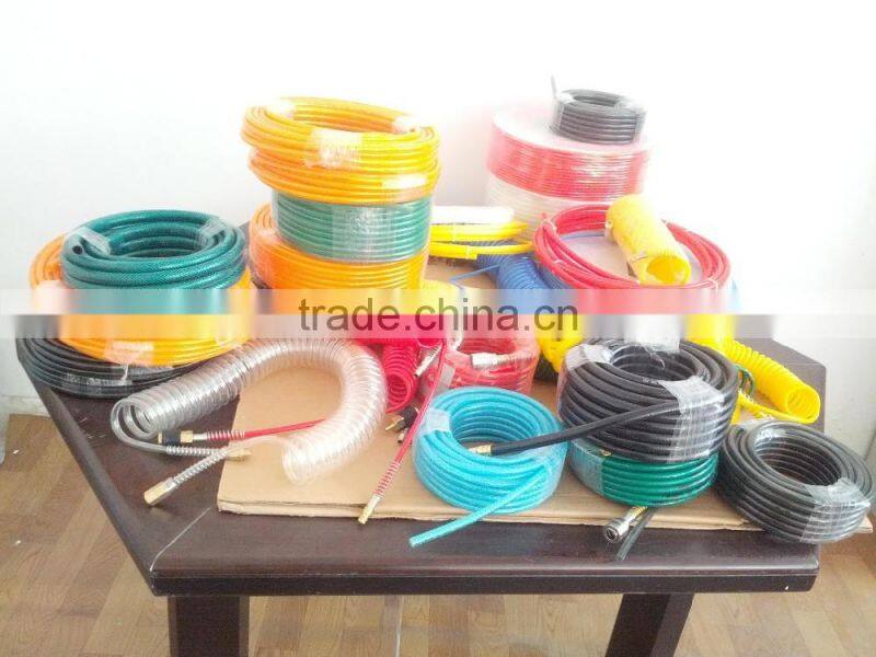 Flexible Plastic Water Pipe pvc air duct translucent 3/8"(14mm*10mm) used for pneumatic tools