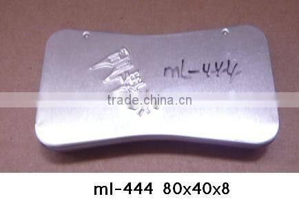 Bone shaped tin box with slide lid