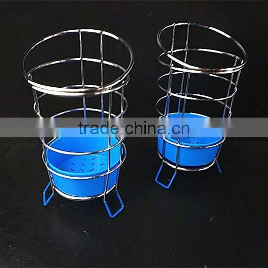 43021 Steel Wire Sink Basket Cutlery Holder Cooking Utensils Storage Kitchen Rack