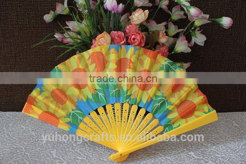 Hot and promotional plastic hand fan