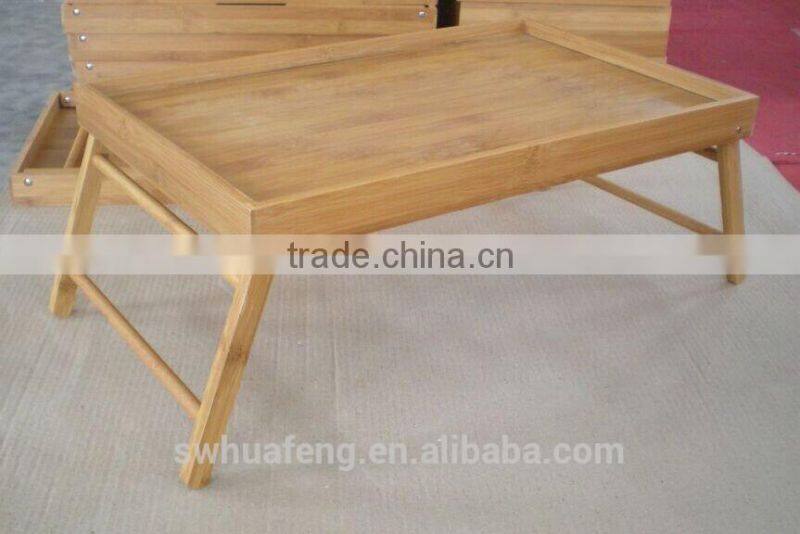 2017 BEST SELLING bamboo bed tray with legs