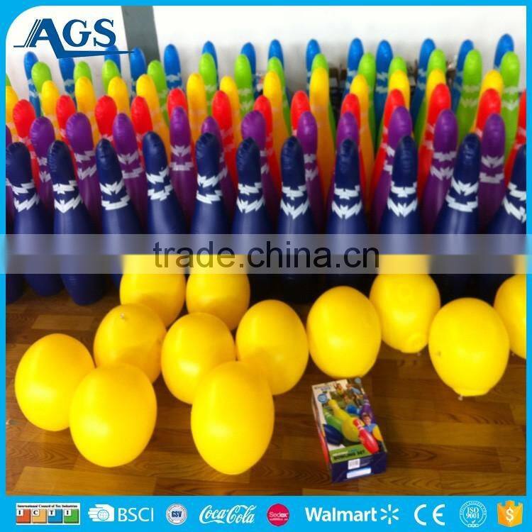Top quality pvc inflatable bowling set for promotion