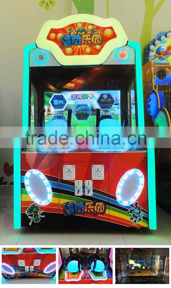 Kids coin operated Adventure paradise amuesement park arcade game machine for sale