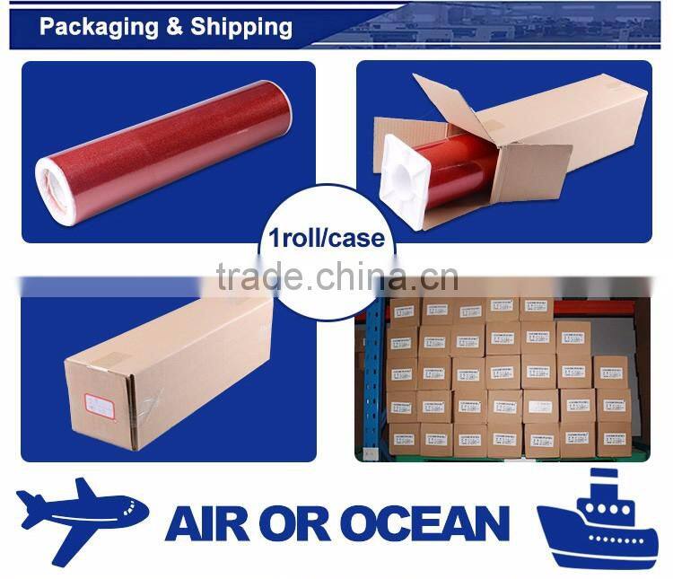 Hot selling wholesale red glitter heat transfer vinyl for tshirt