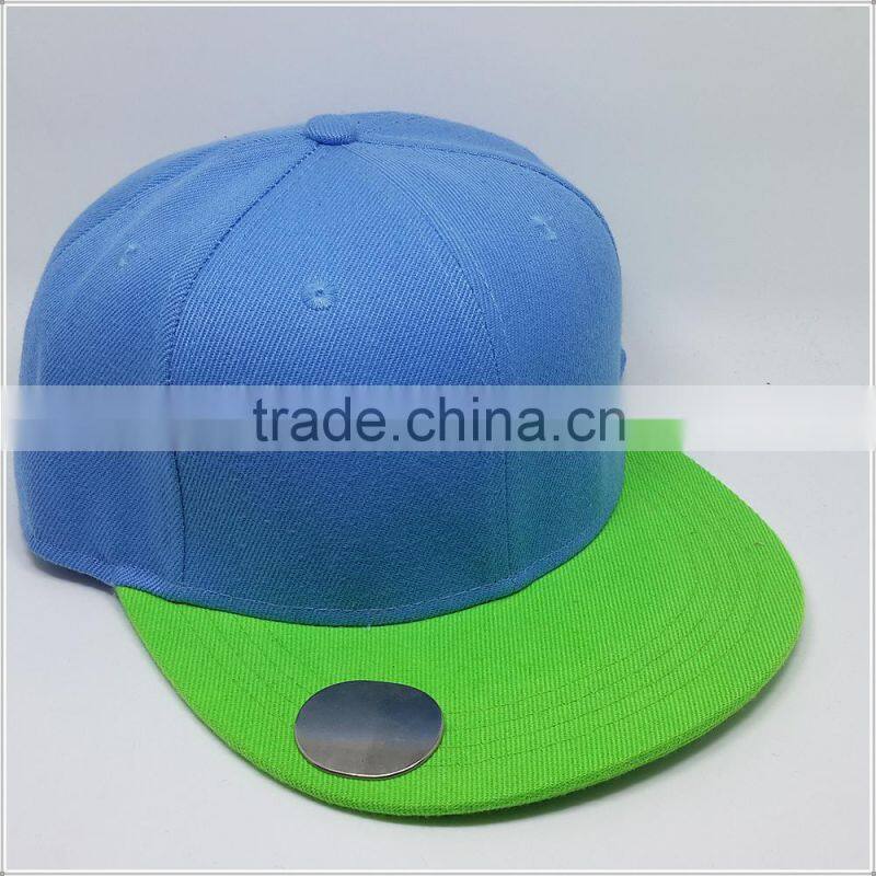 blank flat birm Snapback Cap with Beer Bottle Opener