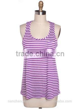 Cotton elastic tank top for women