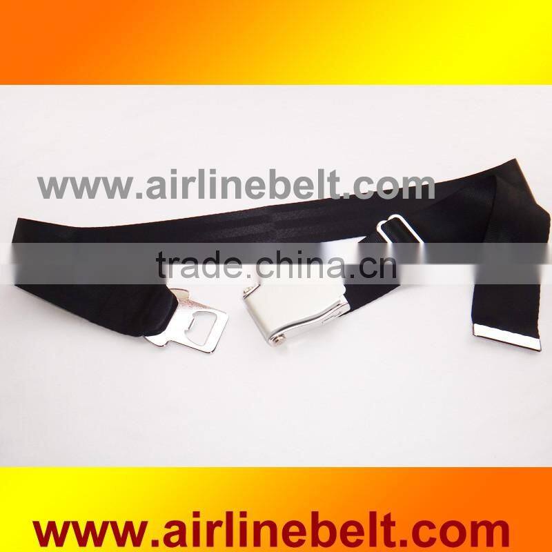 Various colors airplane belt with metal end pieces/Beer bottle opener