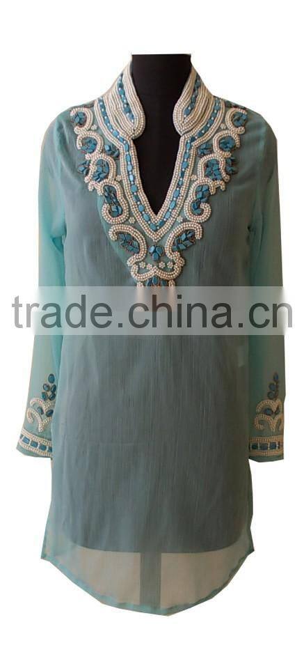 beach kaftan with sequence