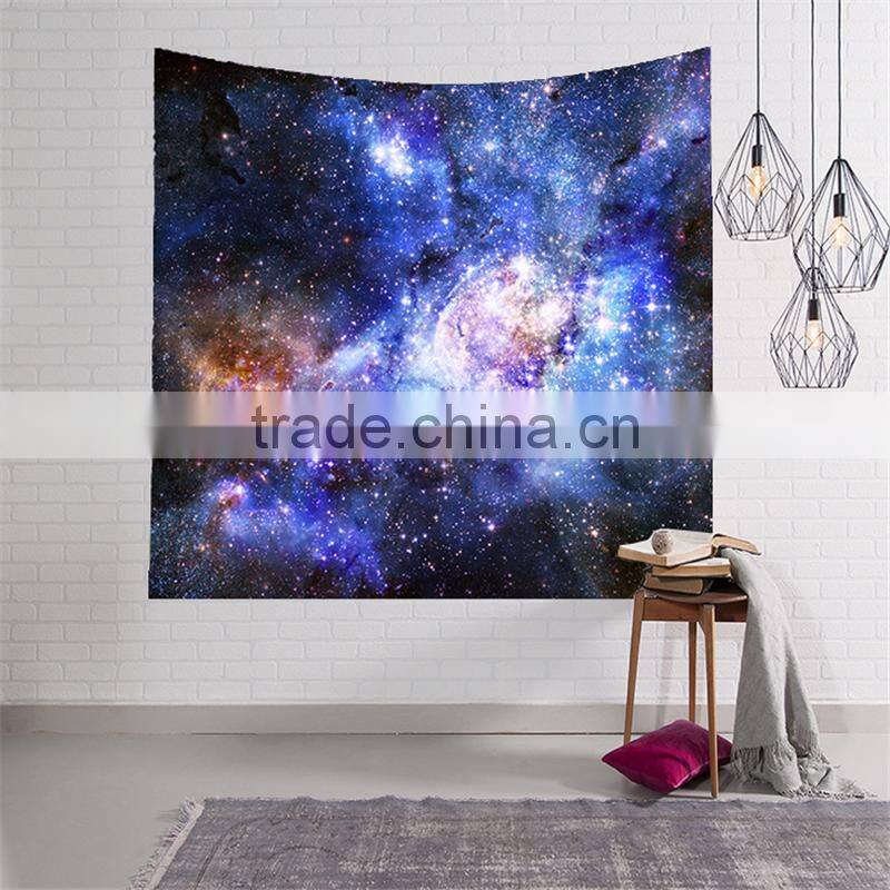 Wholesale hot sale Amazon wall tapestry Beach towel Elephant and Starry sky Digital print tapestry