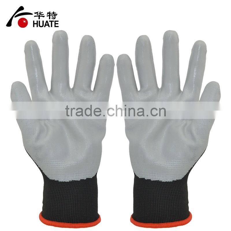 Durable working nitrile safety gloves
