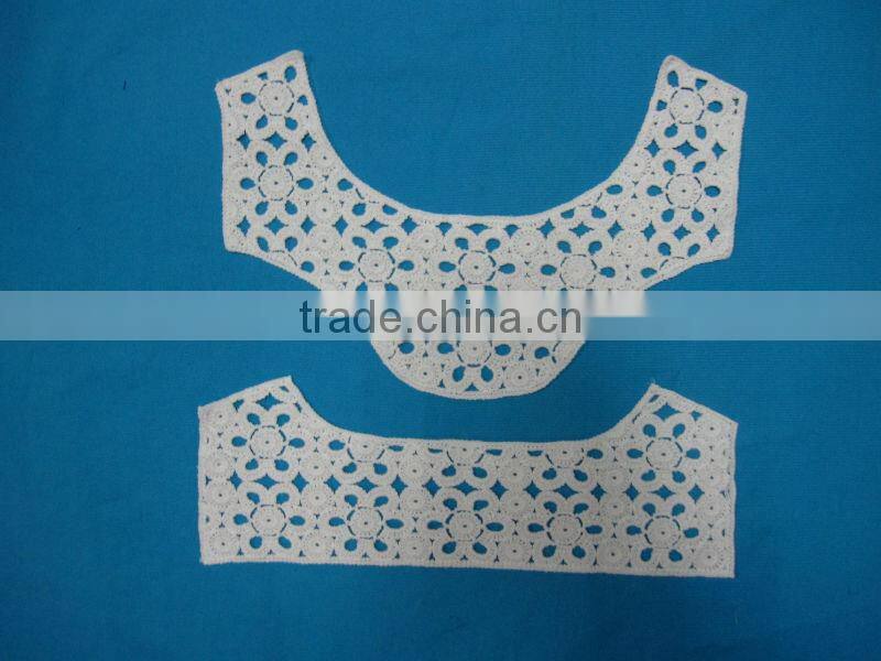 Wholesale white crochet cotton detached collar beaded pattern