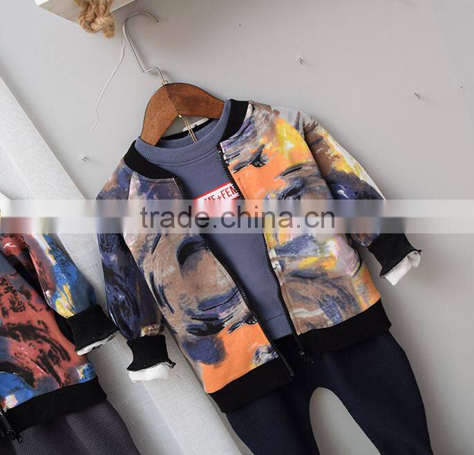 YE5215 children clothing autumn 2017 fashion sport kids boys coats