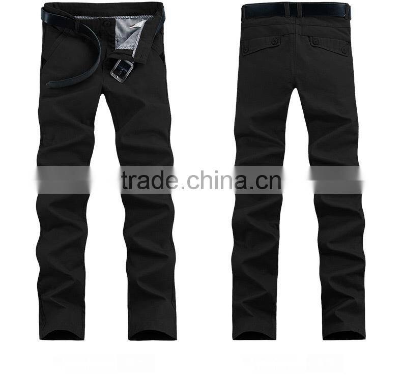 Wholesale 100%Cotton Casual Long Slim Fit Pants For Man