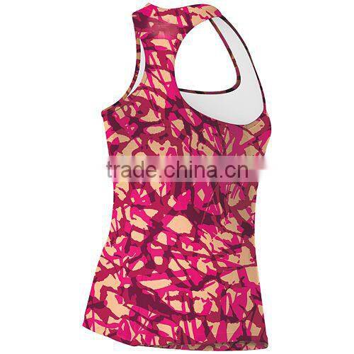 all digital printed tank top Spandex Yoga Tank Top tank top manufacturer