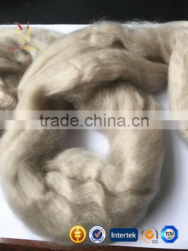 Light Grey Cashmere Sheep Wool Fiber